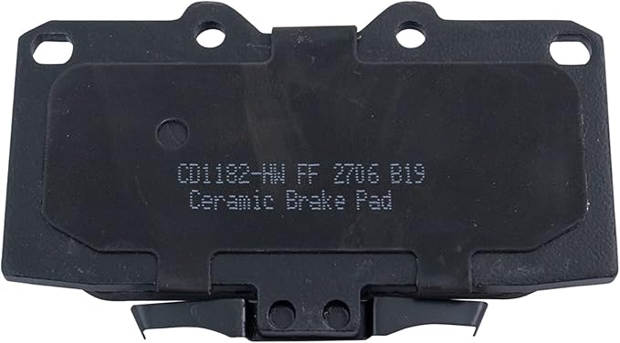 TRQ Front Brake Pads Ceramic Hardware Wear Sensor Compatible with 2006-2007 Subaru Impreza