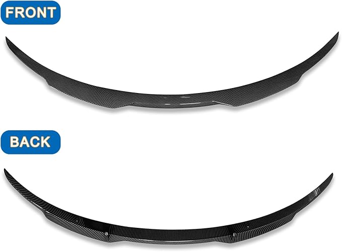 Rear Spoiler for Tesla Model 3 2024 2025 Trunk Spoiler Wing Tail Rear Trunk Lid for Tesla Model 3 Highland,Highkick Carbon Fiber Look-Dark Knight Style