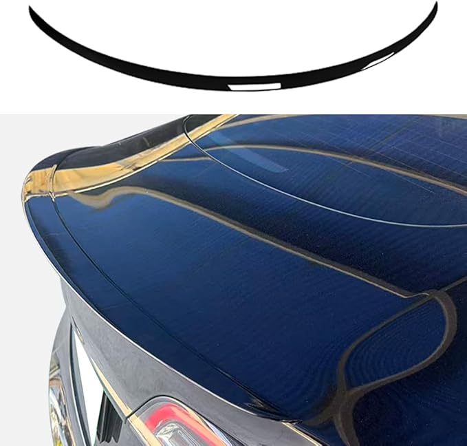 ABS Spoiler for Tesla Model 3 Rear Spoiler Rear Trunk Spoiler Sport & Performance Type Rear Spoiler Wings Tesla Model 3 Accessories (Gloss Black)
