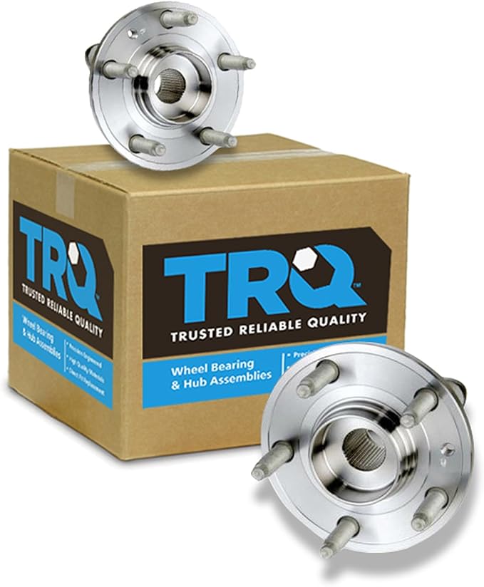 TRQ Front Left and Right Wheel Bearing and Hub Assembly Set 2 Piece Compatible with 05-07 Ford Five Hundred 05-07 Freestyle 08-09 Taurus 08-09 Taurus X 05-07 Mercury Montego 08-09 Sable