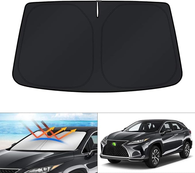 KUST Windshield Sun Shade for 2016-2022 Lexus RX 350 450h Accessories Sunshade Window Sun Visor Protector Foldable Blocks UV Rays Keep Your Car Cooler