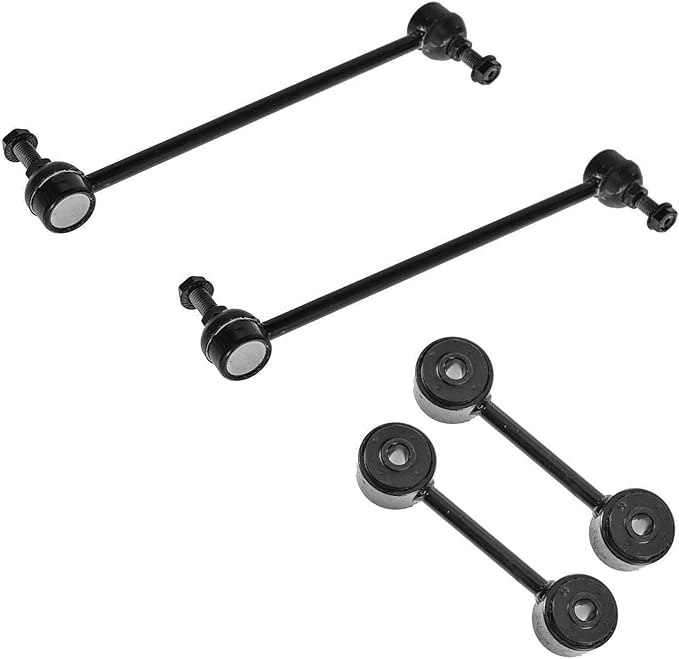 TRQ Sway Bar Stabilizer Link Set Front & Rear Compatible with 1996-2007 Chrysler Town & Country 2000-2003 Voyager Dodge Caravan Grand Caravan 1996-2000 Plymouth Grand Voyager