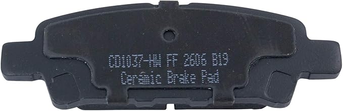 TRQ Rear Brake Pads Ceramic Compatible with 2011-2014 Chrysler 200 2007-2010 Sebring 2008-2014 Dodge Avenger 2007-2012 Caliber 2007-2017 Jeep Compass Patriot 2008-2017 Mitsubishi Lancer Outlander
