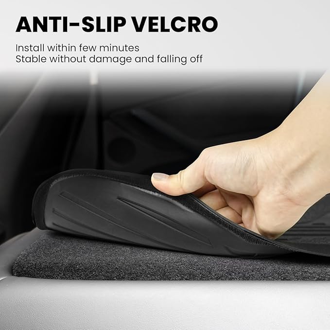 LASFIT Premium Extra Thick Rear Seat Back Covers for Tesla Model Y Juniper 2025/2026 | TPE Custom Fit Waterproof Model Y Accessories Second Row Back Seat Protector Mat Liner
