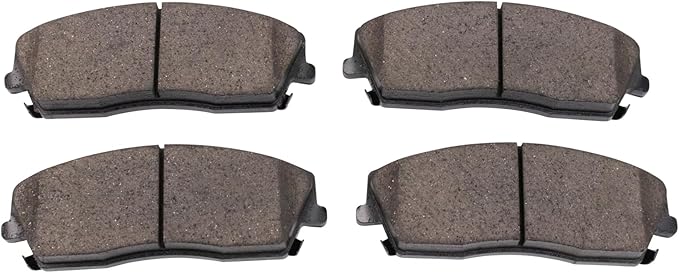 TRQ Front Brake Pads Ceramic Hardware Wear Sensor Compatible with 2005-2013 Chrysler 300 2009-2013 Dodge Challenger 2006-2013 Charger 2005-2008 Magnum