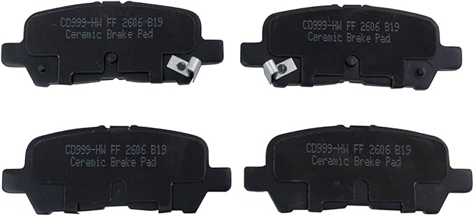 TRQ Rear Brake Pads Ceramic Compatible with 2005-2009 Buick LaCrosse 2011-2013 Chevrolet Impala 2014-2016 Impala Limited 2004-2008 Pontiac Grand Prix