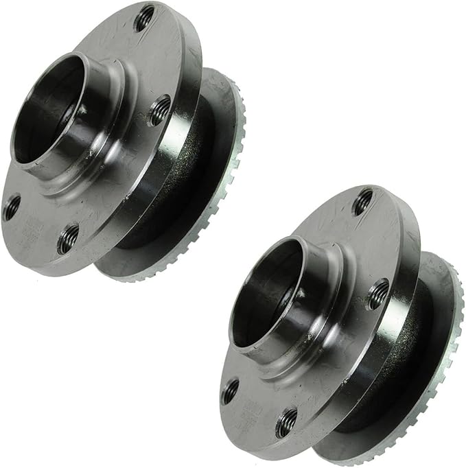 TRQ Rear Left and Right Wheel Bearing and Hub Assembly Set 2 Piece Compatible with 2002-2008 Audi A4