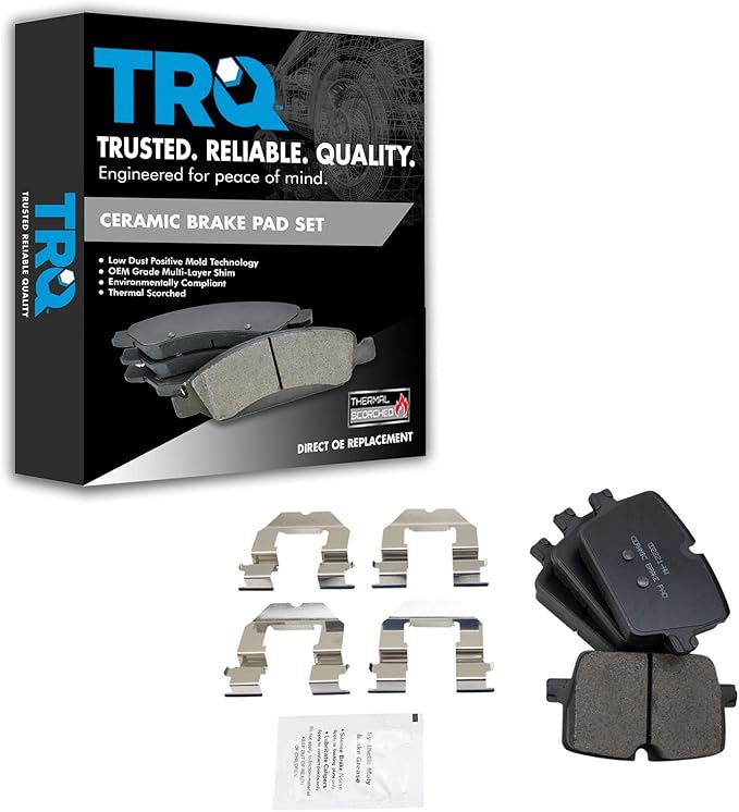 TRQ Rear Brake Pads Ceramic Compatible with 2019-2020 BMW 330i 330i xDrive 2019-2021 Z4 2020 Toyota GR Supra