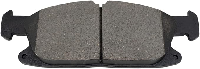 TRQ Front Ceramic Brake Pad Set Includes Contact Point Grease Compatible with 2024 Ford Edge with Red Painted Calipers 22-23 Edge ST with Red Painted Calipers 19-20 Edge ST