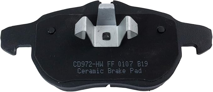 TRQ Front Brake Pads Ceramic Hardware Compatible with 2003-2011 Saab 9-3