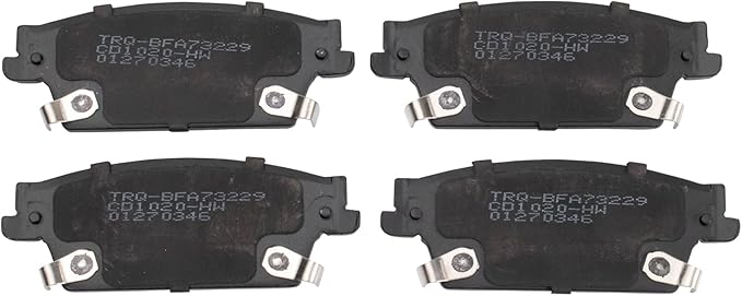 TRQ Rear Brake Pads Ceramic Compatible with 2004-2009 Cadillac SRX