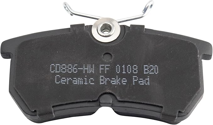 TRQ Rear Brake Pads Ceramic Compatible with 2014-2019 Ford Fiesta 2001-2007 Focus