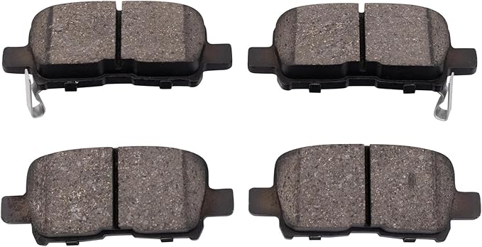TRQ Rear Brake Pads Ceramic Compatible with 2001-2006 Acura MDX 2002-2004 Honda Odyssey 2003-2008 Pilot