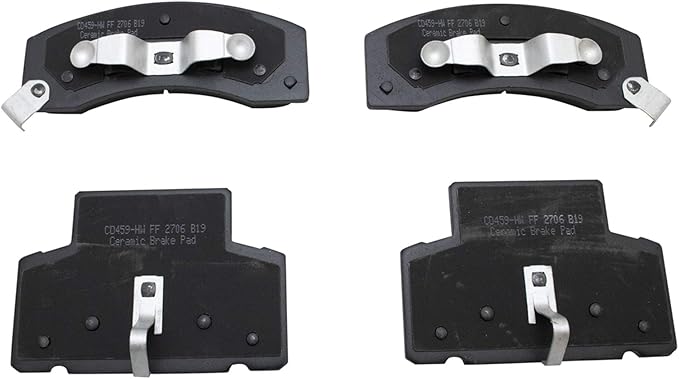 TRQ Front Brake Pads Ceramic Compatible with 1990-2000 Chevrolet C3500 1996-2002 Express 3500 K3500 1994-1999 Dodge Ram 2500 Ram 3500 GMC Savana 3500