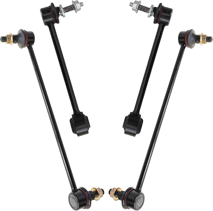 TRQ Front and Rear Sway Bar Link Set 4 Piece Compatible with 2018-2023 Chevrolet Equinox 2018-2023 GMC Terrain