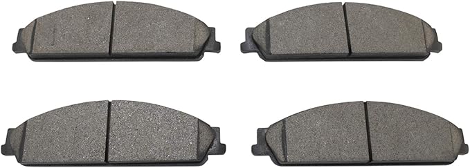 TRQ Front Brake Pads Ceramic Compatible with 2005-2007 Ford Five Hundred Freestyle 2008-2009 Taurus Taurus X 2005-2007 Mercury Montego 2008-2009 Sable