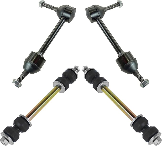 TRQ Front & Rear Sway Bar Stabilizer Link Set Compatible with 1995-1997 Ford Crown Victoria Lincoln Town Car Mercury Grand Marquis