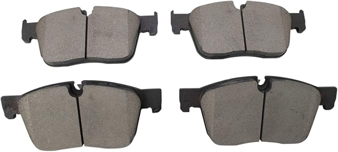 TRQ Front Brake Pads Ceramic Compatible with 2016-2024 Jaguar XF 2017-2024 F-Pace 2017-2020 XE 2019-2020 I-Pace 2018-2024 Land Rover Range Rover Velar