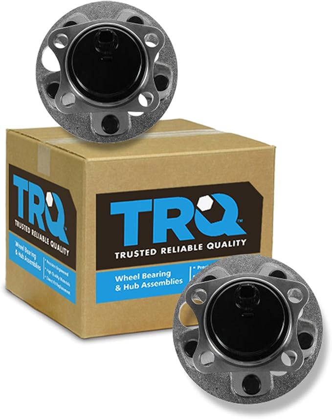 TRQ Rear Left and Right Wheel Bearing and Hub Assembly Set 2 Piece Compatible with 2008-2015 Scion xB