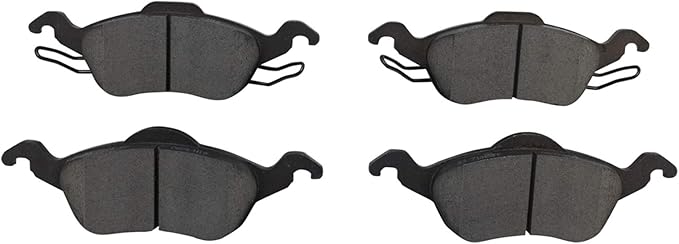 TRQ Front Brake Pads Ceramic Compatible with 2000-2004 Ford Focus