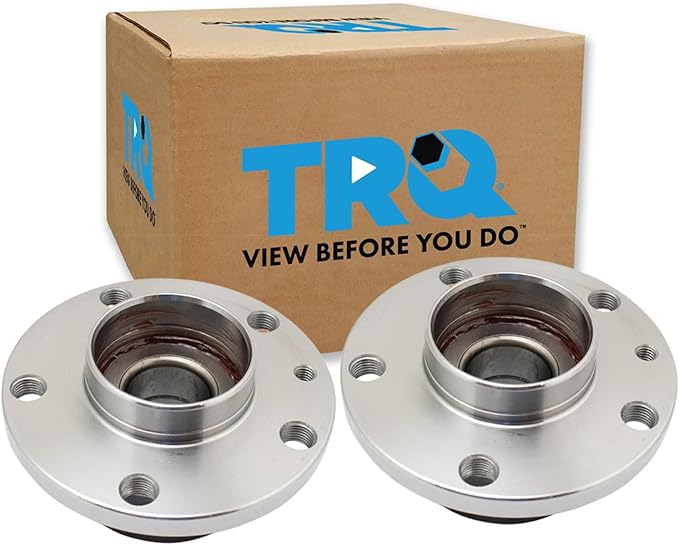 TRQ Rear Left and Right Wheel Bearing and Hub Assembly Set 2 Piece Compatible with 2014-2017 Fiat 500L