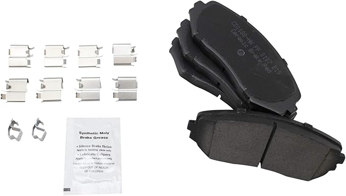 TRQ Front Brake Pads Ceramic Compatible with 2006-2013 Suzuki Grand Vitara