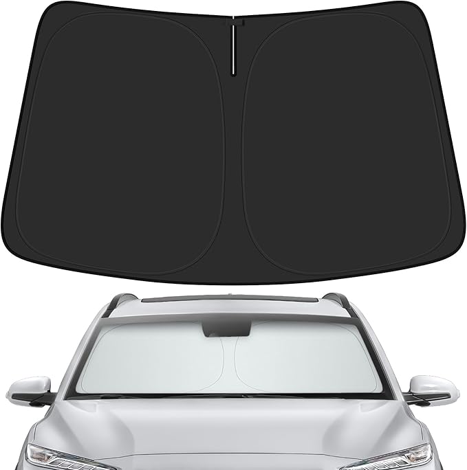 Car Windshield Sun Shade for Hyundai 2018-2023 Kona Accessories (OEM Design) Reflective Foldable Heat Insulation Sunshade for Ultimate Protection