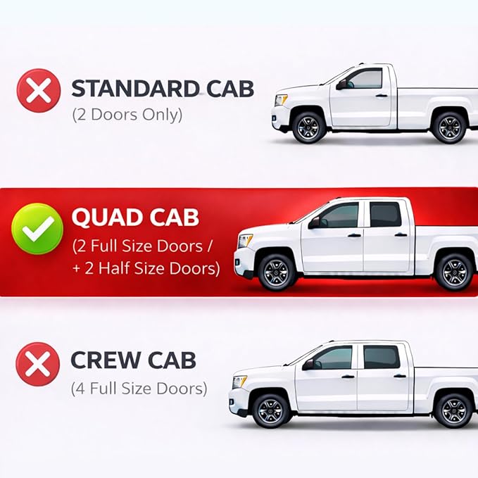 KPY Rain Guards Fit for 2009-2018 RAM 1500 Quad Cab, Out-Channel Window Visors Vent Wind Deflectors 4PC, Truck Accessories for 2019-2024 RAM 1500 Classic (Extended Cab Only)