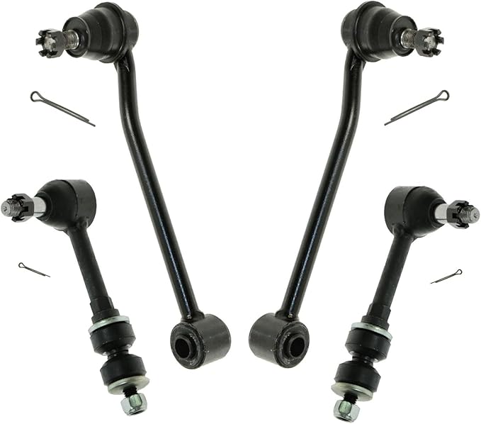 TRQ Sway Bar Stabilizer Link Set Front & Rear Compatible with 00-02 Ram 2500 Ram 3500