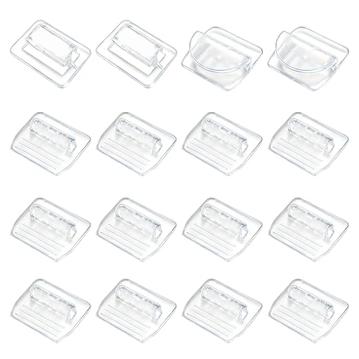 16 Pcs Sunshade Clips, Roof Sunshade Insert Clips Compatible with Model 3/Y/S/X, Sun Roof Shade Fasteners for Sunshade Installation and Stability (Clear)