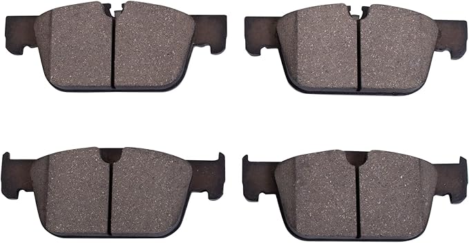 TRQ Front Ceramic Brake Pad Set Compatible with 17-22 Volvo V90 Cross Country 20-22 V60 with 322mm Diameter Front Rotors Models