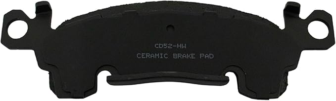 TRQ Front Ceramic Brake Pad Set Compatible with 85-02 Chevrolet Astro; 85-02 GMC Safari; 91-96 Buick Roadmaster; 91-96 Chevrolet Caprice; 94-96 Impala