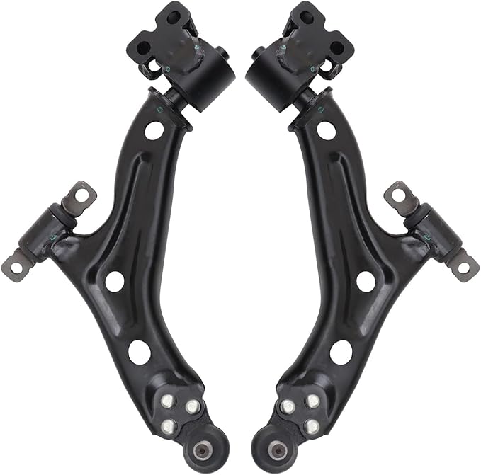 TRQ Front Lower Driver and Passenger Side Control Arm and Ball Joint Set 2 Piece Compatible with 2016-2022 Chevrolet Spark