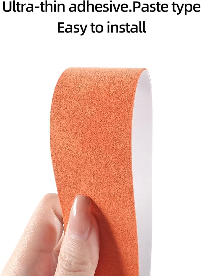 Betterhumz Car Dashboard Panel Trim for Tesla Model 3 M3 Highland 2026 2024 2025 Center Console Front Air Condition Vent Cover Sticker Moulding Tuning Accessories (for Alcantara Orange)