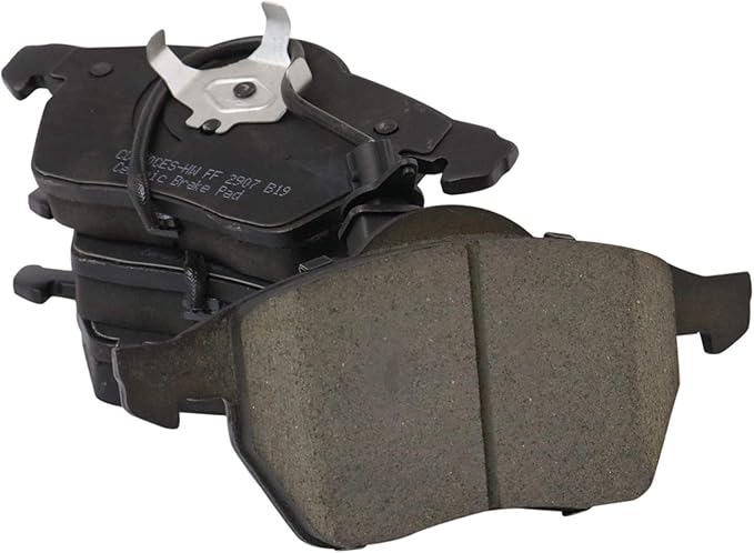 TRQ Front Brake Pads Ceramic Compatible with 1999-2006 Audi A4 1999-2006 A4 Quattro 2000-2004 A6 2000-2004 A6 Quattro 2003 RS6 2002 S4 2002-2003 S6 2000-2005 Volkswagen Passat