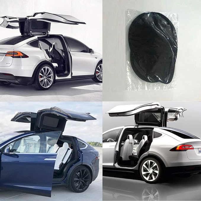Upgrade Falcon Wing Windows Foldable Sunroof Shades UV Rays Protection - 2 Pieces Compatible with Tesla Model X (Black)
