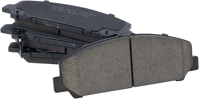 TRQ Front Brake Pads Ceramic Hardware Compatible with 2006-2010 Infiniti QX56 2006-2011 Nissan Armada 2007-2010 Titan