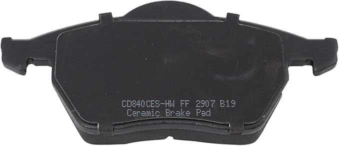TRQ Front Brake Pads Ceramic Compatible with 1999-2006 Audi A4 1999-2006 A4 Quattro 2000-2004 A6 2000-2004 A6 Quattro 2003 RS6 2002 S4 2002-2003 S6 2000-2005 Volkswagen Passat