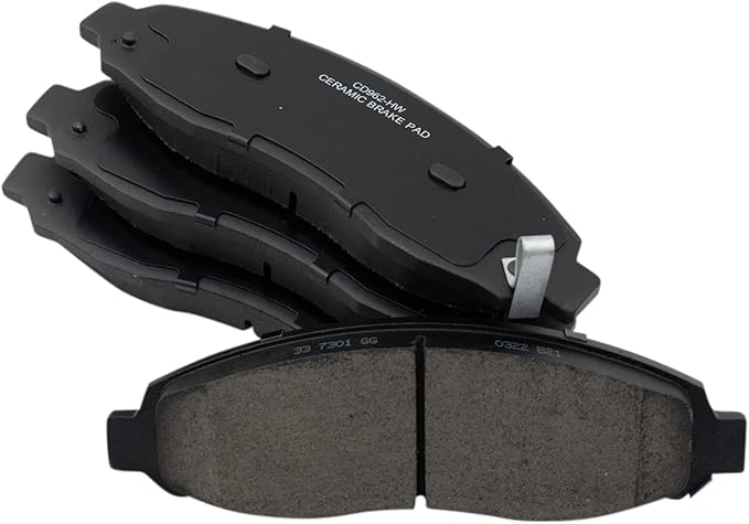 TRQ Front Brake Pads Ceramic Compatible with 2003-2004 Dodge Dakota