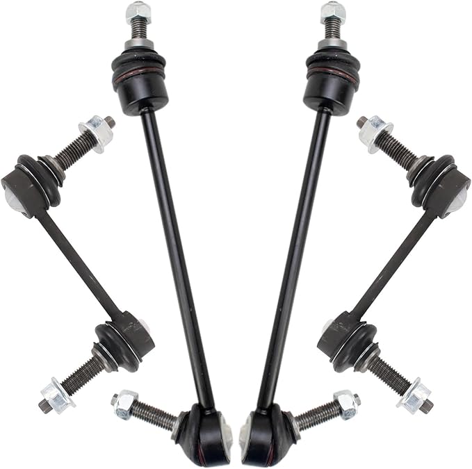 TRQ Front and Rear Sway Bar Link Set 4 Piece Compatible with 2005-09 Land Rover LR3 2010-16 LR4