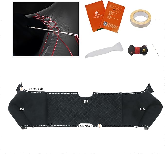 MEWANT Hand Stitched Tesla Model S Yoke Steering Wheel Cover Wrap for Tesla Model S 2021-2023 / Model X 2021-2023 Tesla Yoke Steering Wheel Accessories