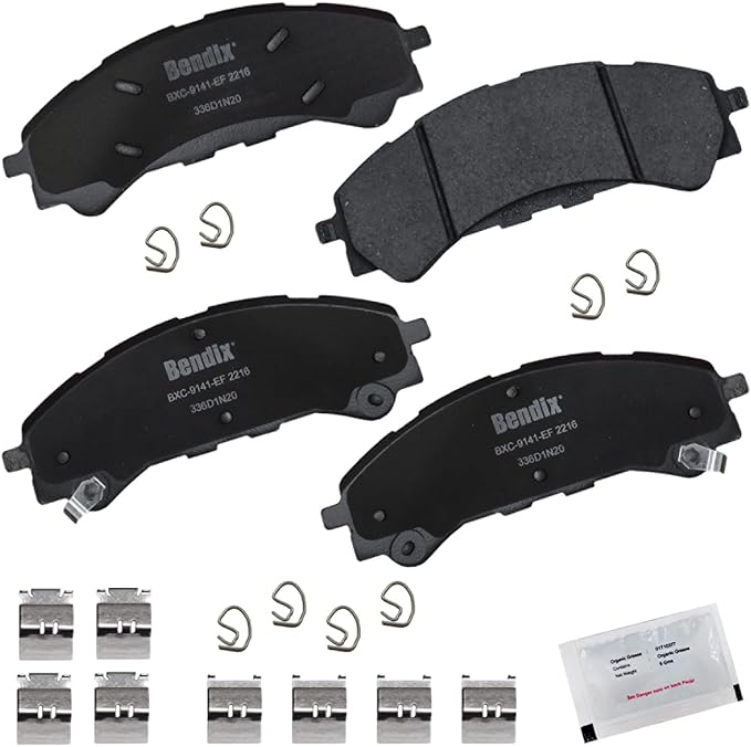 Bendix Priority1 CFC2216 Ceramic Front Brake Pads for Ford Bronco 2023-2021, Ranger 2023-2019
