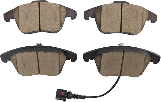 TRQ Front Brake Pads Ceramic Compatible with 2015-2018 Audi Q3 2015-2018 Q3 Quattro 2012-2020 Volkswagen Passat 2009-2017 Tiguan 2017-2018 Tiguan Limited