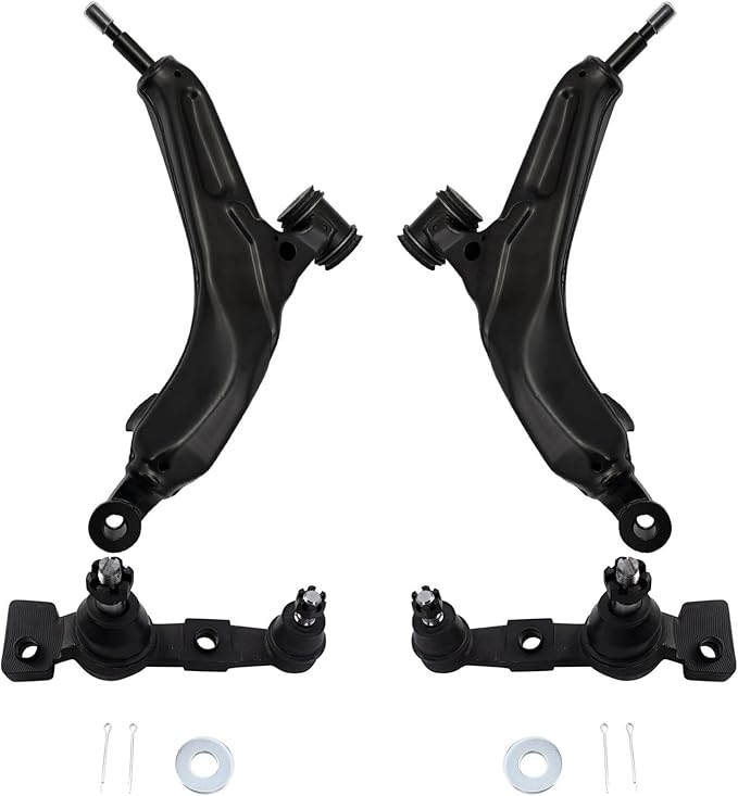 TRQ Front Lower Control Arm and Ball Joint Set 4 Piece Compatible with 2006 Lexus GS300 RWD 06-07 GS430 07-11 GS350 RWD 07-11 GS450h 08-11 GS460 09-13 IS250 RWD 09-10 IS350 11-13 IS350 RWD