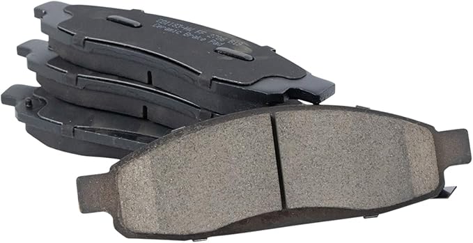 TRQ Front Brake Pads Ceramic Hardware Wear Sensor Compatible with 2005-2006 Infiniti QX56 2005-2006 Nissan Armada 2005-2007 Titan