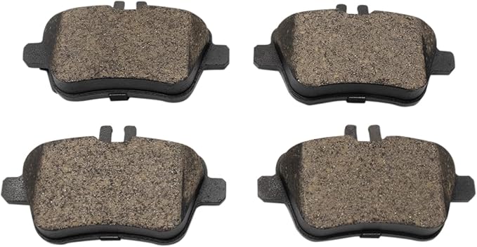 TRQ Rear Ceramic Brake Pad Set Compatible with Mercedes B250e CLA250 SLK300