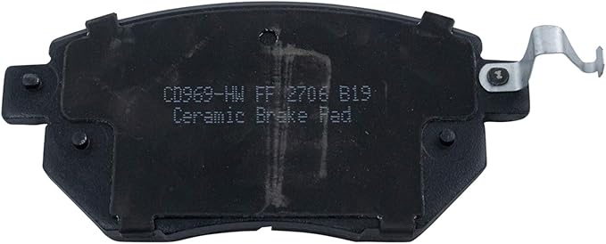 TRQ Front Brake Pads Ceramic Hardware Wear Sensor Compatible with 2003-2005 Infiniti FX35 2003-2005 FX45 2005-2006 Nissan Altima 2004-2008 Maxima 2003-2011 Murano