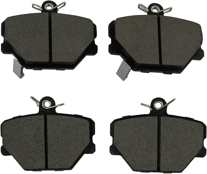 TRQ Front Brake Pads Ceramic Compatible with 2008-2016 Smart Fortwo