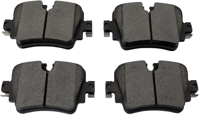 TRQ Rear Ceramic Brake Pad Set Includes Contact Point Grease Compatible with 2018-21 Jaguar F-Type L4 2.0L 2014-17 F-Type Base Model 2018-19 XJ V6 3.0L