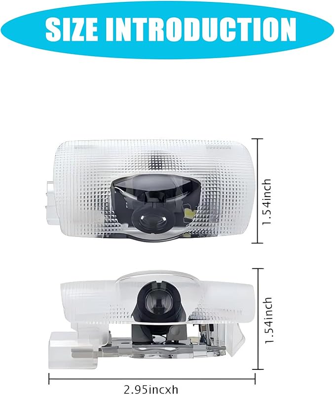 Never Fade LED Car Door Light Door Light Logo Welcome Logo Lights Accessories Compatible withLS/ES/is/LX/RX/GS/GX/RC/U（2PCS）